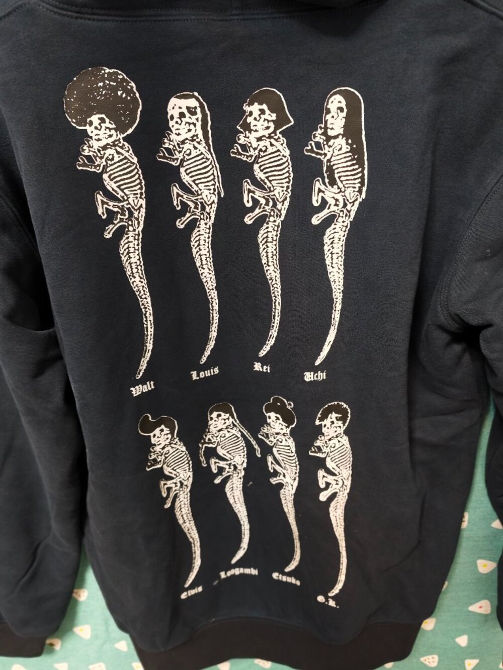 Chrome Hearts Black Full-Zip Hooded Sweatshirt with White Crest - Picture 10 of 10